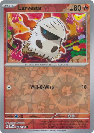 Larvesta - 028/159 - Common Reverse Holo