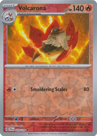 Volcarona - 029/159 - Uncommon Reverse Holo