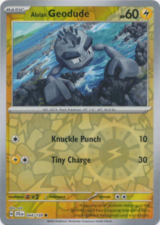 Alolan Geodude - 044/159 - Common Reverse Holo