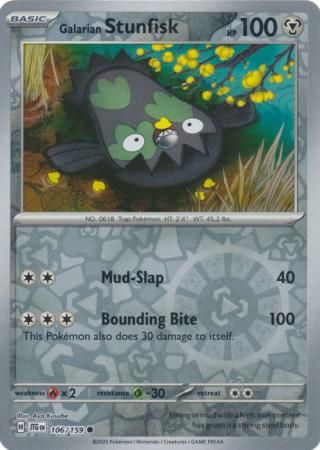 Galarian Stunfisk - 106/159 - Common Reverse Holo
