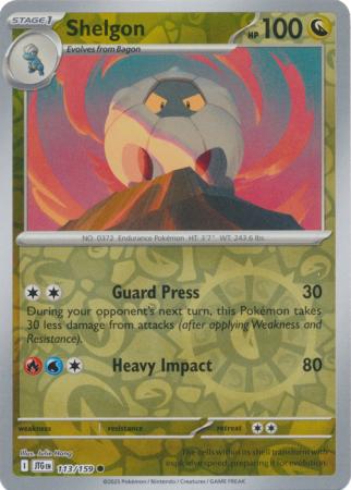 Shelgon - 113/159 - Common Reverse Holo