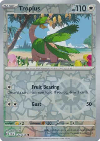 Tropius - 123/159 - Common Reverse Holo (Español LA)
