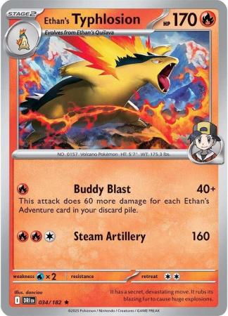 Ethan's Typhlosion - 034/182 - Holo Rare
