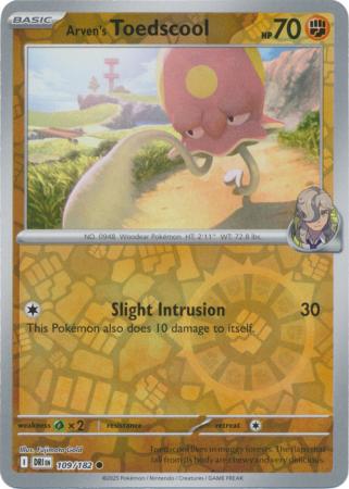 Arven's Toedscool - 109/182 - Common Reverse Holo (Español LA)