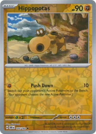 Hippopotas - 105/182 - Common Reverse Holo