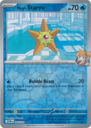 Misty's Staryu - 046/182 - Common Reverse Holo