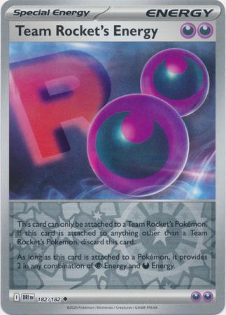 Team Rocket's Energy - 182/182 - Uncommon Reverse Holo (Español LA)