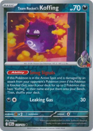 Team Rocket's Koffing - 125/182 - Common Reverse Holo