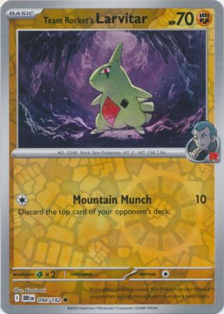 Team Rocket's Larvitar - 094/182 - Common Reverse Holo