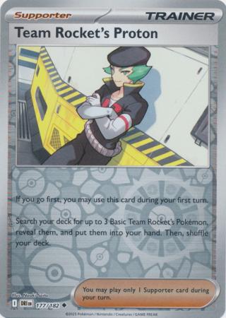 Team Rocket's Proton - 177/182 - Uncommon Reverse Holo (Español LA)
