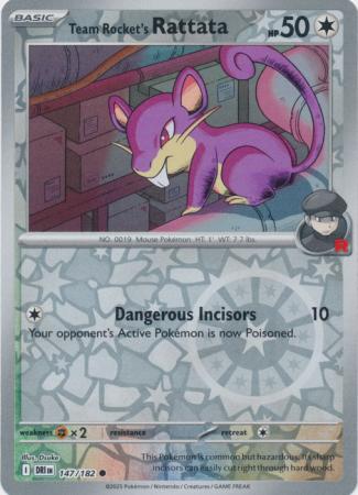 Team Rocket's Rattata - 147/182 - Common Reverse Holo