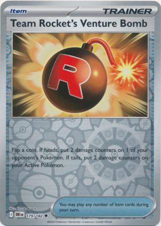 Team Rocket's Venture Bomb - 179/182 - Uncommon Reverse Holo