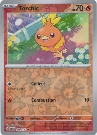 Torchic - 040/182 - Common Reverse Holo