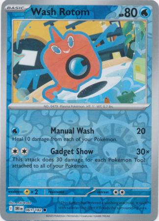 Wash Rotom - 061/182 - Common Reverse Holo (Español LA)