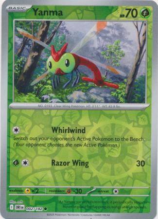 Yanma - 002/182 - Common Reverse Holo (Español LA)