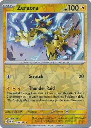 Zeraora - 078/182 - Reverse Holo Rare