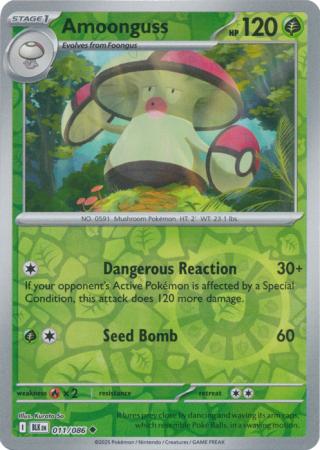 Amoonguss - 011/086 - Uncommon Reverse Holo (Español LA)