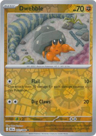 Dwebble - 051/086 - Common Reverse Holo (Español LA)
