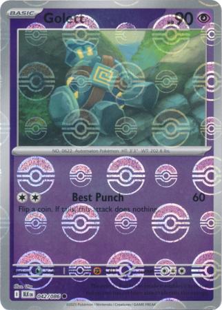 Golett (Poke Ball Pattern) - 042/086 - Common Reverse Holo