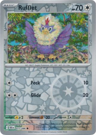 Rufflet - 077/086 - Common Reverse Holo