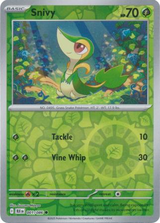 Snivy - 001/086 - Common Reverse Holo (Español LA)