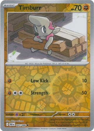 Timburr - 047/086 - Common Reverse Holo