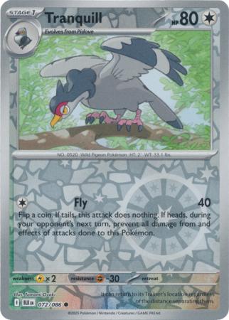 Tranquill - 072/086 - Common Reverse Holo