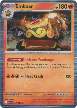 Emboar - 013/086 - Holo Rare
