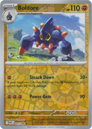 Boldore - 047/086 - Common Reverse Holo