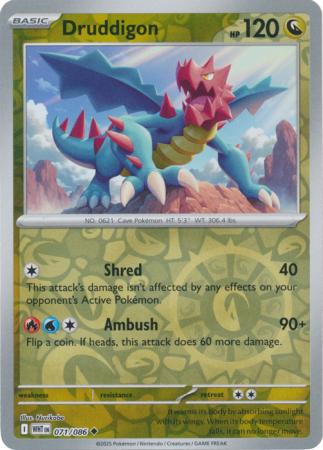 Druddigon - 071/086 - Uncommon Reverse Holo
