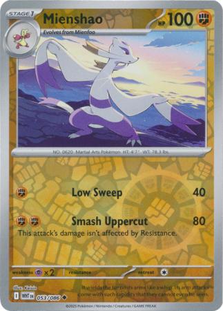 Mienshao - 053/086 - Uncommon Reverse Holo