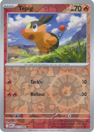 Tepig - 011/086 - Common Reverse Holo