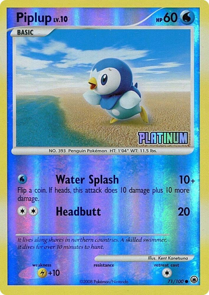 Piplup - 71/100 [Platinum] - 071/100 - Promo