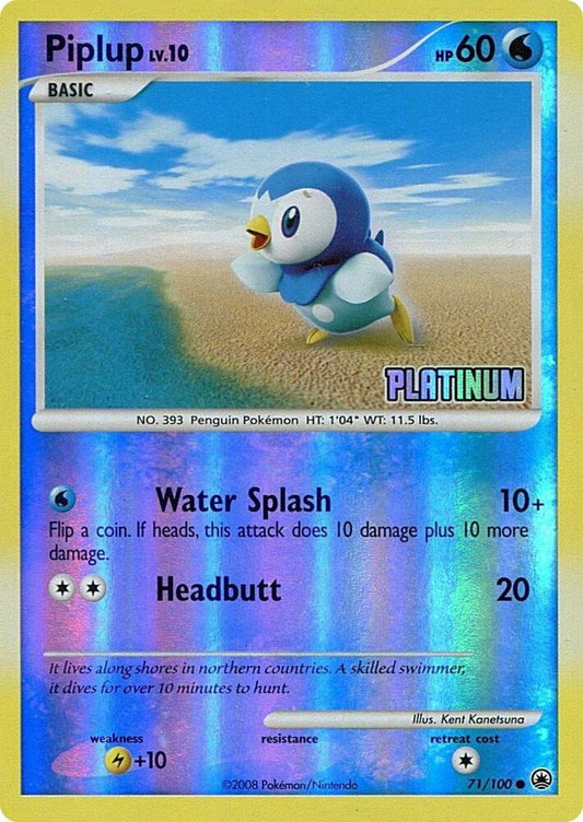Piplup - 71/100 [Platinum] - 071/100 - Promo