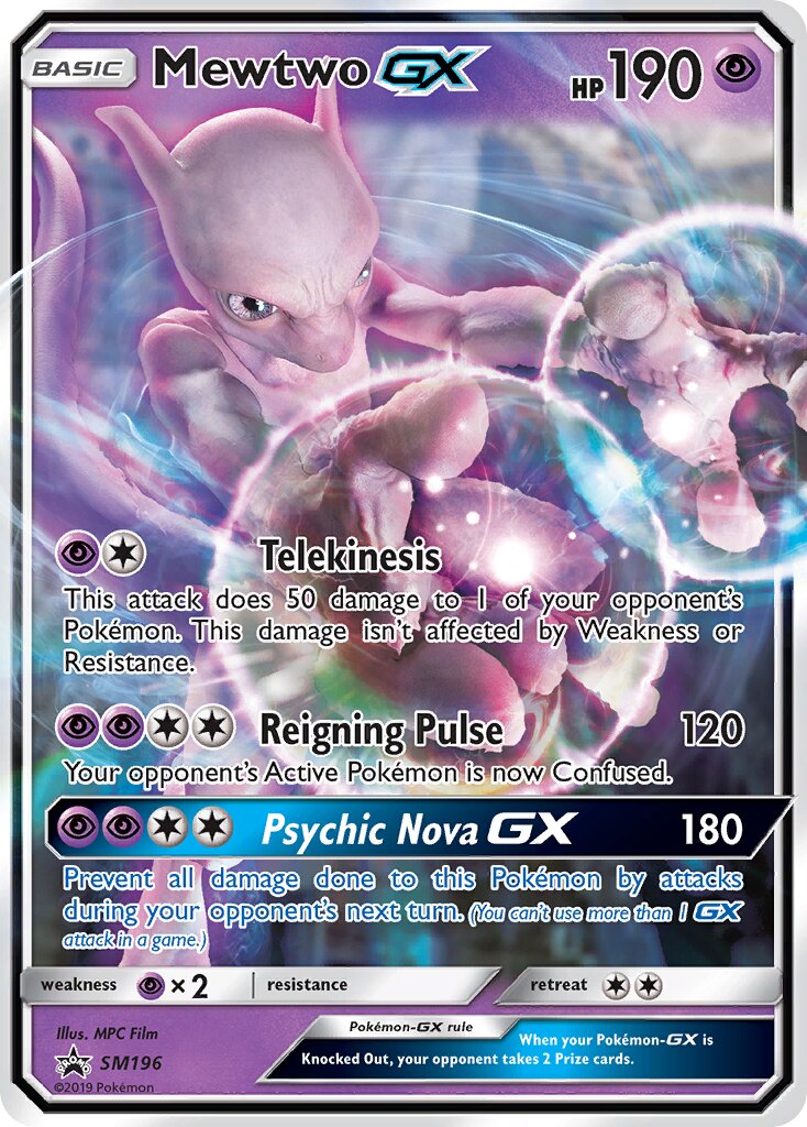 Mewtwo-GX - SM196 - Promo