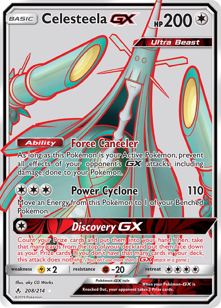 Celesteela-GX - 208/214 - Rare Ultra