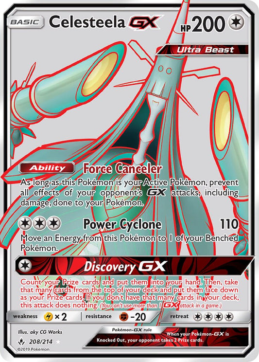 Celesteela-GX - 208/214 - Rare Ultra