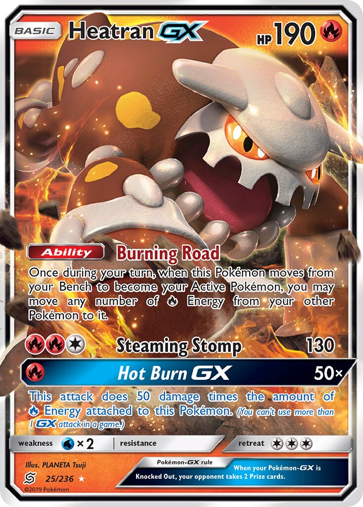 Heatran-GX - 25/236 - Rare Holo GX