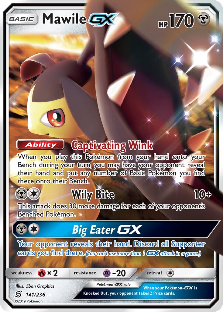 Mawile-GX - 141/236 - Rare Holo GX