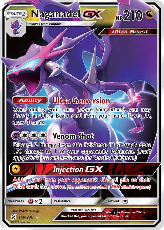 Naganadel-GX - 160/236 - Rare Holo GX
