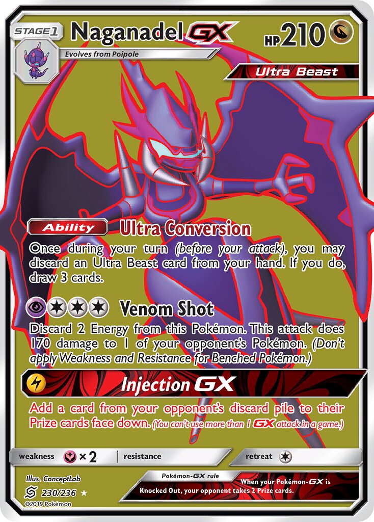 Naganadel-GX - 230/236 - Rare Ultra