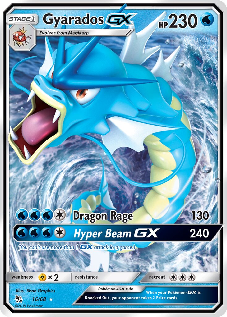 Gyarados-GX - 16/68 - Rare Holo GX