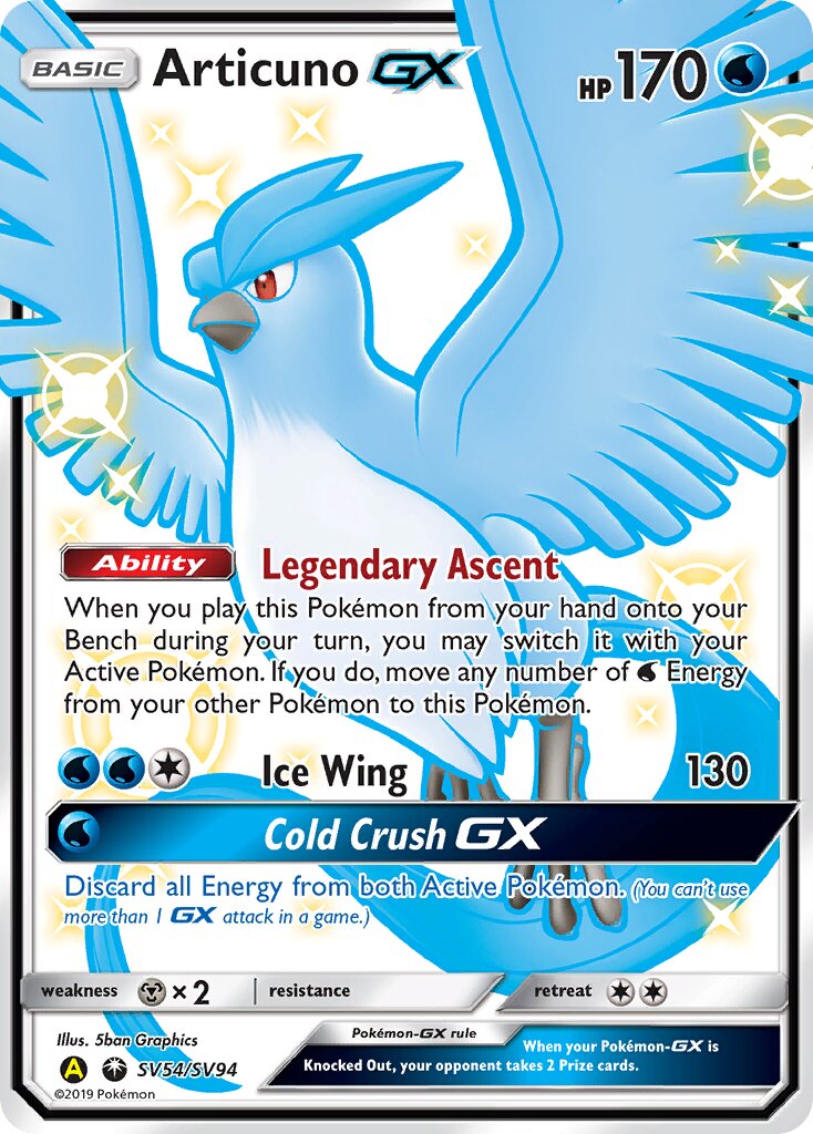 Articuno-GX - SV54/SV94 - Rare Shiny GX