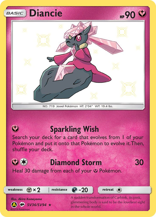 Diancie - SV36/SV94 - Rare Shiny