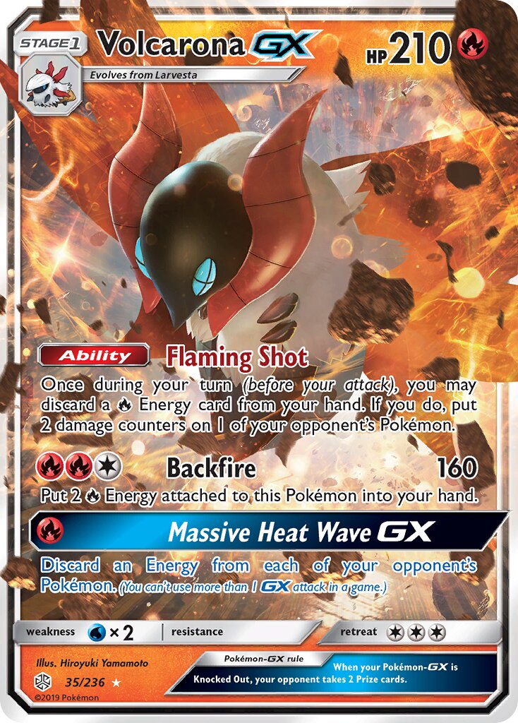 Volcarona-GX - 35/236 - Rare Holo GX