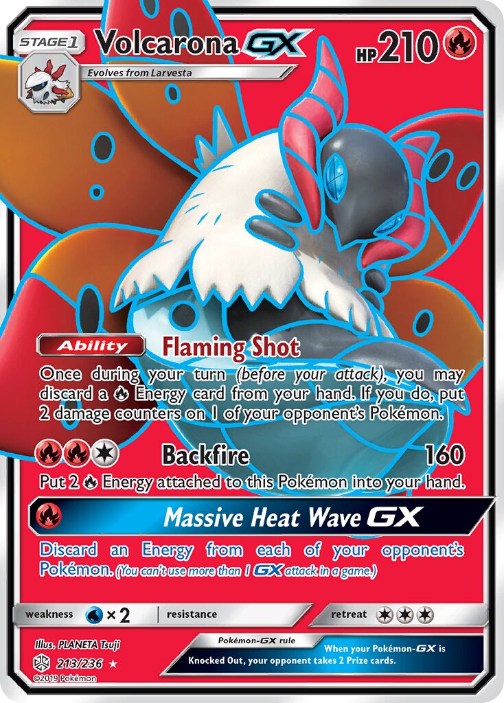 Volcarona-GX - 213/236 - Rare Ultra