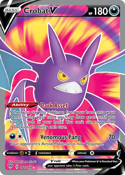 Crobat V - 182/189 - Rare Ultra