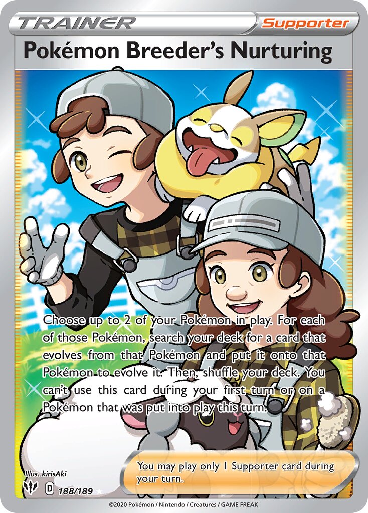 Pokémon Breeder's Nurturing - 188/189 - Rare Ultra