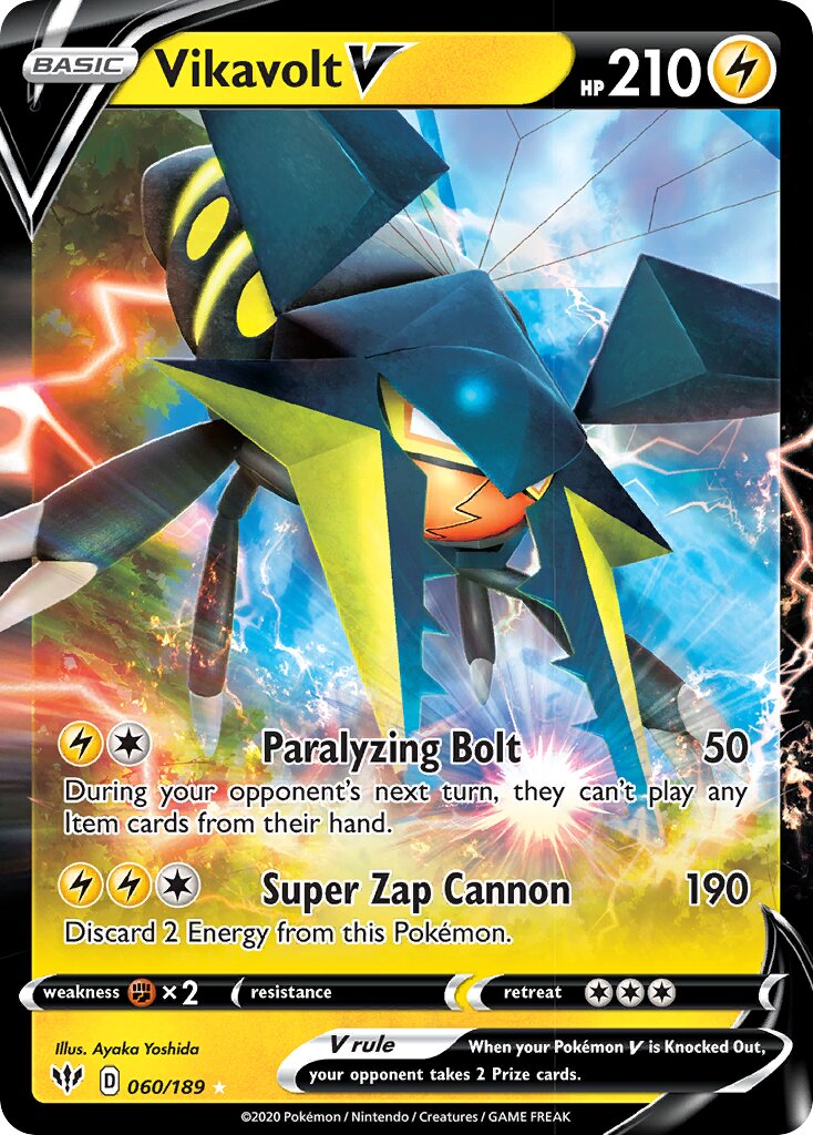 Vikavolt V - 060/189 - Holo Rare V