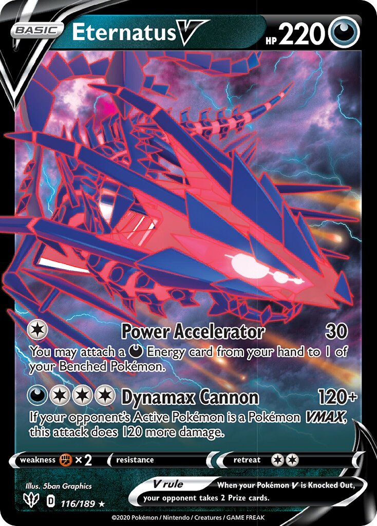 Eternatus V - 116/189 - Holo Rare V